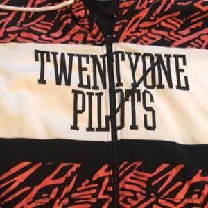 Twenty one pilots zip up hoodie